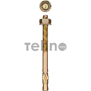 Анкер клиновой, М16 х 200 мм, 6 шт, желтопассивированный, ЗУБР