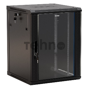 [Монтажный шкаф] Hyperline TWB-1266-GP-RAL9004 Шкаф настенный 19-дюймовый (19