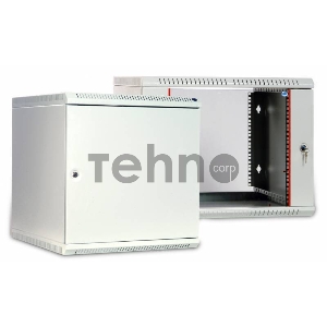 Шкаф телекоммуникационный настенный разборный 6U (600  650) дверь стекло