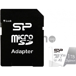 Флеш карта microSDXC 1Tb Class10 Silicon Power SP001TBSTXDA2V20SP Superior + adapter