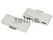 Адаптер AV 6 в 1 для iPhone 4/4S на HDMI, USB, microSD, SD, 3.5 мм, microUSB
