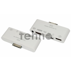 Адаптер AV 6 в 1 для iPhone 4/4S на HDMI, USB, microSD, SD, 3.5 мм, microUSB