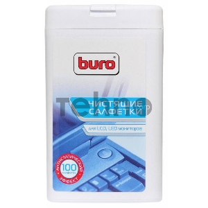 Салфетки Buro BU-tft для экранов ЖК мониторов туба 100шт влажных Салфетки Buro BU-tft для экранов ЖК мониторов туба 100шт влажных