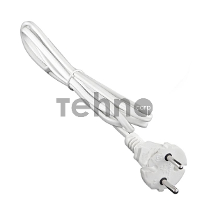 Шнур с электр. вилкой (ШВВП-ВП 2х0.75) 2.2м бел. UNIVersal 9632227