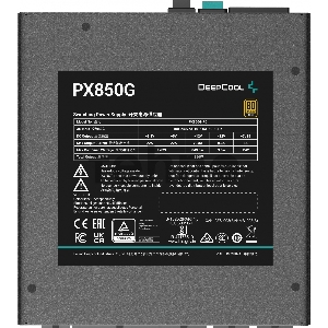 Блок питания Deepcool ATX 850W PX850G Gen.5 80+ gold 24+2x(4+4) pin APFC 120mm fan 8xSATA RTL