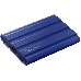 Накопитель  Samsung External SSD T7 Shield, 2TB, Type C-to-C/A, USB 3.2 Gen2, R/W 1050/1000MB/s, IP65, 88x59x13mm, 98g, Blue (12 мес.), фото 4