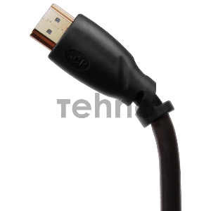 Кабель Greenconnect 15.0m HDMI версия 2.0, HDR Ultra HD 4K60 Hz/ 5K30Hz, 3D, Ethernet 18.0 Гбит/с, OD8.0mm, 28/26 AWG, черный, GCR-HM312-15.0m