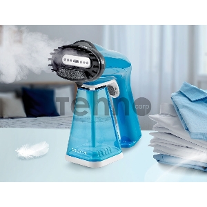 Отпариватель ручной Galaxy LINE GL6194, голубой(4шт) Отпариватель  для одежды, мощность 1300 Вт, насадка-щетка для очистки, время нагрева до 20 секунд, индикатор нагрева, защита от перегрева, объем резервуара для воды 300 мл, постоянная подача пара до 25 