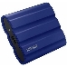 Накопитель  Samsung External SSD T7 Shield, 2TB, Type C-to-C/A, USB 3.2 Gen2, R/W 1050/1000MB/s, IP65, 88x59x13mm, 98g, Blue (12 мес.), фото 3
