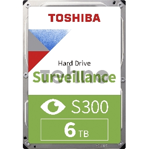 Жесткий диск Toshiba SATA-III 6Tb HDWT360UZSVA Surveillance S300 (7200rpm) 256Mb 3.5