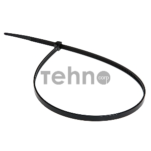 Хомут-стяжка кабельная нейлоновая REXANT 400 x4,8 мм, черная, упаковка 100 шт.