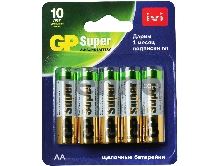 Батарея GP Super Alkaline 15A/IVI-2CR10 AA (10шт) блистер