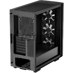 Корпус Deepcool CK560 без БП, боковое окно (закаленное стекло), 3xARGB LED 120мм вентилятора спереди и 1x140мм вентилятор сзади, черный, ATX