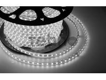 LED лента 220 В, 10х7 мм, IP67, SMD 2835, 60 LED/m, цвет свечения белый, бухта 100 м