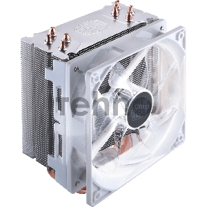 Кулер для процессора Cooler Master CPU Cooler Hyper 212 LED White Edition, 600 - 1600 RPM, 150W, White LED fan, Full Socket Support