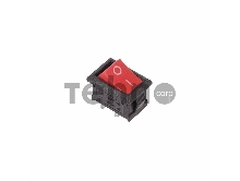 Выключатель клавишный 250V 6А (2с) ON-OFF красный  Mini  (RWB-201, SC-768)  REXANT