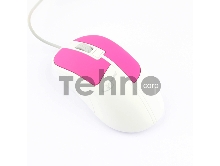 Мышь Gembird MOP-410-P, USB, фиолетовый,  3 кнопки+колесо кнопка, soft touch, 1600 DPI, кабель 1.5м