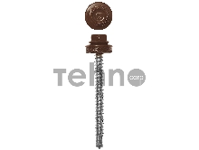 Саморезы СКД кровельные, RAL 8017 шоколадно-коричневый, 35 х 4.8 мм, 1 800 шт, для деревянной обрешетки, ЗУБР Профессионал