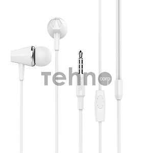 Проводные наушники-вставки с микрофоном Hoco M34 White Проводные наушники-вставки с микрофоном Hoco M34 White