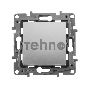 Переключатель одноклавишный, автоматические клеммы, Etika, 10AX, 250В~, алюминий Переключатель одноклавишный, автоматические клеммы, Etika, 10AX, 250В~, алюминий