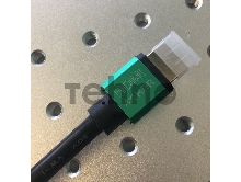 Кабель Greenconnect 0.75m HDMI версия 2.0, HDR 4:2:2, Ultra HD, 4K 60 fps 60Hz/5K*30Hz, 3D, AUDIO, 18.0 Гбит/с, 28/28 AWG, OD7.3mm, тройной экран, черный, AL корпус зеленый (GCR-50960)