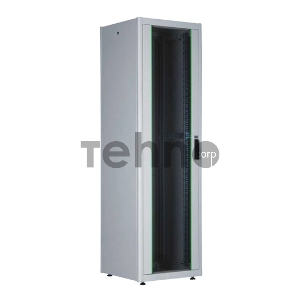 Шкаф коммутационный Lande DYNAmic Basic (LN-DB22U6060-LG-BAAA) напольный 22U 600x600мм пер.дв.стекл задн.дв.стал.лист направл.под закл.гайки 600кг серый IP20 сталь