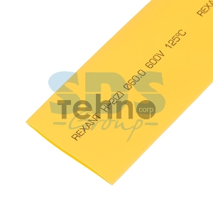 Термоусадочная трубка 60,0/30,0 мм, желтая, упаковка 10 шт. по 1 м | 25-0062 | REXANT