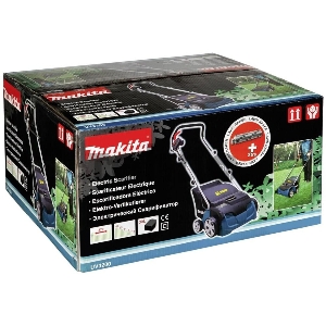 Газонокосилки Makita UV3200 Скарификатор,{1300Вт,32см,3500об\мин,5уров(-10+10мм),30л,нож-фреза,12кг,кор}