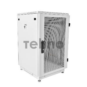 Шкаф телекоммуникационный напольный 27U (600x1000) дверь перфорированная (3 места), [ ШТК-М-27.6.10-44АА ]