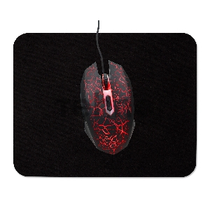 Мышь Оклик 896G черный оптическая (12800dpi) USB для ноутбука (5but)