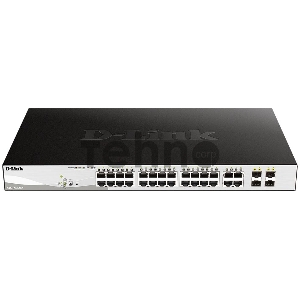 Коммутатор D-Link DGS-1210-28P/FL1A, L2 Managed Switch with 24 10/100/1000Base-T ports and 4 100/1000Base-T/SFP combo-ports (24 PoE ports 802.3af/802.3at (30 W), PoE Budget 193 W).8K Mac address, 802.3x Flow Co Коммутатор D-Link DGS-1210-28P/FL1A, L2 Managed Switch with 24 10/100/1000Base-T ports and 4 100/1000Base-T/SFP combo-ports (24 PoE ports 802.3af/802.3at (30 W), PoE Budget 193 W).8K Mac address, 802.3x Flow Co