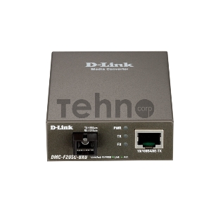 Сетевое оборудование D-Link DMC-F20SC-BXU/A1A WDM медиаконвертер с 1 портом 10/100Base-TX и 1 портом 100Base-FX с разъемом SC (ТХ: 1310 нм; RX: 1550 нм) для одномодового оптического кабеля (до 20 км)