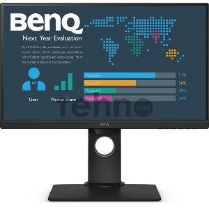 Монитор BENQ 23,8 BL2480T IPS LED 1920x1080 6ms 16:9 250 cd/m2 5ms 20M:1 178/178 D-sub HDMI DP Flicker-free HAS Pivot Tilt Swivel Speaker Black