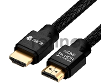Кабель GCR 3.0m HDMI версия 2.0, HDR 4:2:2, Ultra HD, 4K 60 fps 60Hz/5K*30Hz, 3D, AUDIO, 18.0 Гбит/с, 28/28 AWG, OD7.8mm, тройной экран, черный нейлон, AL корпус черный, GCR-52190 GCR Кабель 3.0m HDMI версия 2.0, HDR 4:2:2, Ultra HD, 4K 60 fps 60Hz/5K*30Hz, 3D, AUDIO, 18.0 Гбит/с, 28/28 AWG, OD7.8mm, тройной экран, черный нейлон, AL корпус черный, GCR-52190