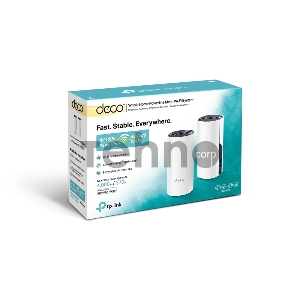 Бесшовный Mesh роутер TP-Link DECO P9 (2-PACK) AC1200 10/100/1000BASE-TX белый (упак.:2шт) Бесшовный Mesh роутер TP-Link DECO P9 (2-PACK) AC1200 10/100/1000BASE-TX белый (упак.:2шт)
