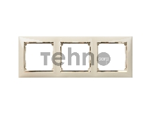 Электроустановочные изделия Legrand Legrand 774153 Рамка 3п Сл.кость/Зол Valena