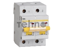 Автоматический выключатель IEK ВА47-100 2Р 20А 10кА характеристика C
