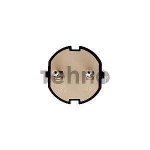 Вилка прямая без з/к 6А черная REXANT