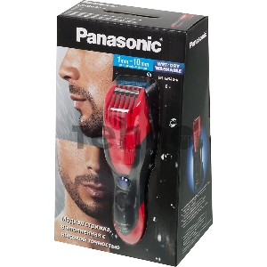 Машинка для стрижки Panasonic ER-GB40 красный (насадок в компл:1шт)