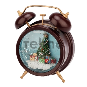 Декоративный светильник «Часы» с эффектом снегопада NEON-NIGHT