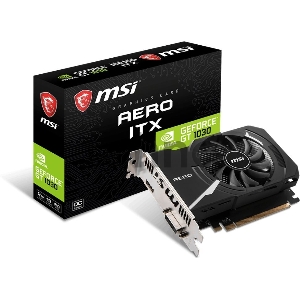 Видеокарта MSI PCIE16 GT1030 2GB GDDR4 GT 1030 AERO ITX 2GD4 OC Видеокарта MSI PCIE16 GT1030 2GB GDDR4 GT 1030 AERO ITX 2GD4 OC