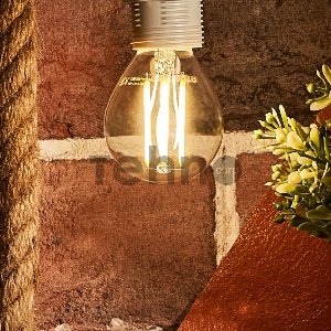 Лампа филаментная REXANT Шарик GL45 7.5 Вт 600 Лм 4000K E14 диммируемая, прозрачная колба