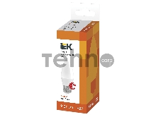 Лампа светодиодная LED 9Вт 230В 3000К E27 свеча | LLE-C35-9-230-30-E27 | IEK