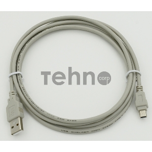 Кабель USB2.0 AM/miniBm 1.8м USB/miniUSB 1.8m, серый