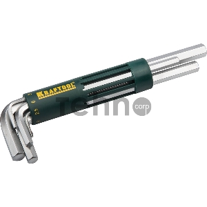 Ручной инструмент Набор KRAFTOOL (27430-2_z01) Ключи EXPERT имбусовые длинные, Cr-Mo сталь, держатель-рукоятка, HEX 2-10мм, 8 пред