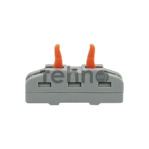 Соединительная клемма многоразовая  проходная 1 полюс, серая (0,08-4 мм²) (50 шт./уп.) REXANT