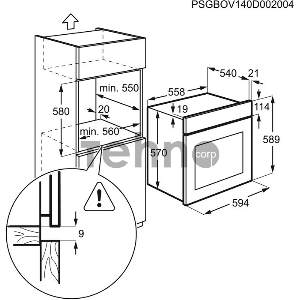 Встраиваемая электрическая духовка ELECTROLUX OEF5C50Z / SurroundCook, основной цвет - черный, утапливаемые переключатели, таймер отключения, отложенный старт, будильник, хромированные направляющие из нержавеющей стали, телескопические направляющие FlexiR