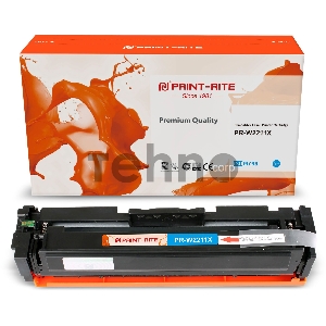 Картридж лазерный Print-Rite TFHBAXCPU1J PR-W2211X W2211X голубой (2450стр.) для HP M255/MFP M282/M283