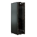 Шкаф серверный WRline (WR-TT-3261-AS-RAL9004) напольный 32U 600x1000мм пер.дв.стекл задн.дв.стал.лист 2 бок.пан. 800кг черный 910мм 1610мм IP20 сталь, фото 2