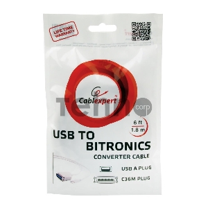 Переходник Gembird Конвертер Bitronics ->USB порт  CUM-360, C36M/USBAM, 1.8м, блистер CUM-360